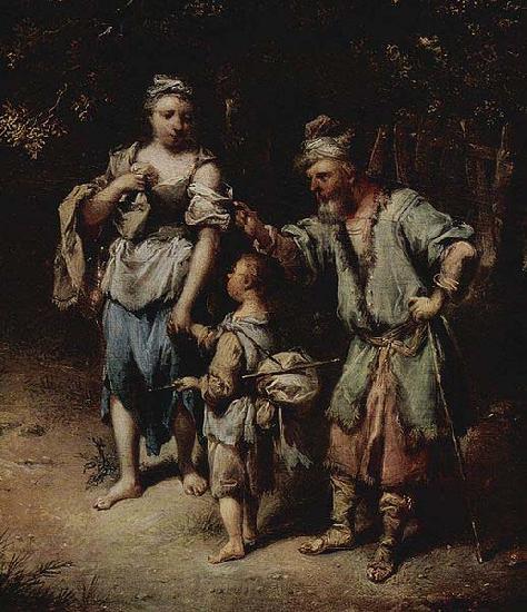 Johann Conrad Seekatz Verstobung der Hagar France oil painting art